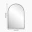 Miroir mural arqué - Miroir de meuble-lavabo élégant pour salle de bain, salon et chambre à coucher, décoration encadrée durable-198026518