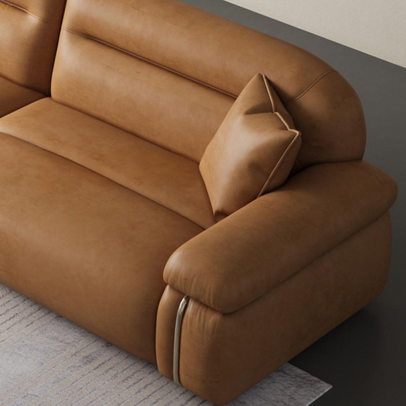 Canapé droit de style ancien de style minimaliste, H 31,49 po x l 104,33 po x P 39,37 po