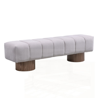 Upholstered Dining Bench for Dining Room, No-Assembly Entryway Ottoman with Versatile Use and Comfortable Seating