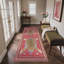 Tapis rose à imprimé léopard Alinda-1324545661-1315456003