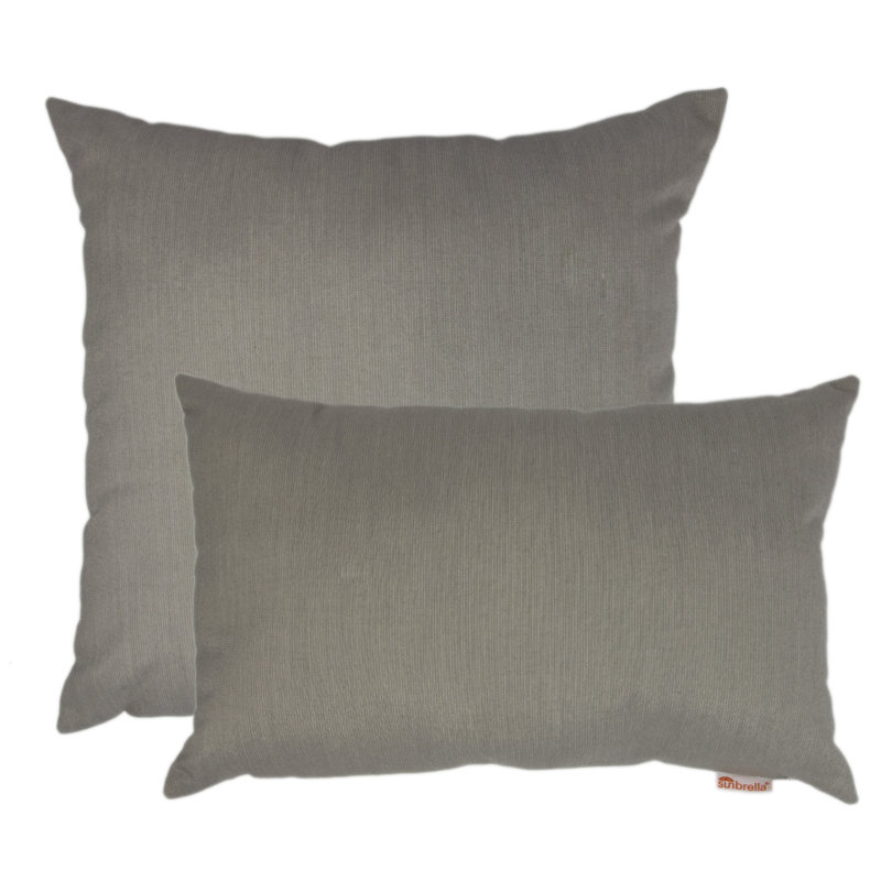  Ensemble de coussins 2 pièces Sunbrella, Gris