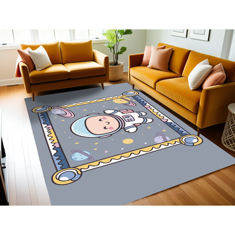 Tapis pour enfants Zoomie, Rectangulaire 7 pi x 10 pi