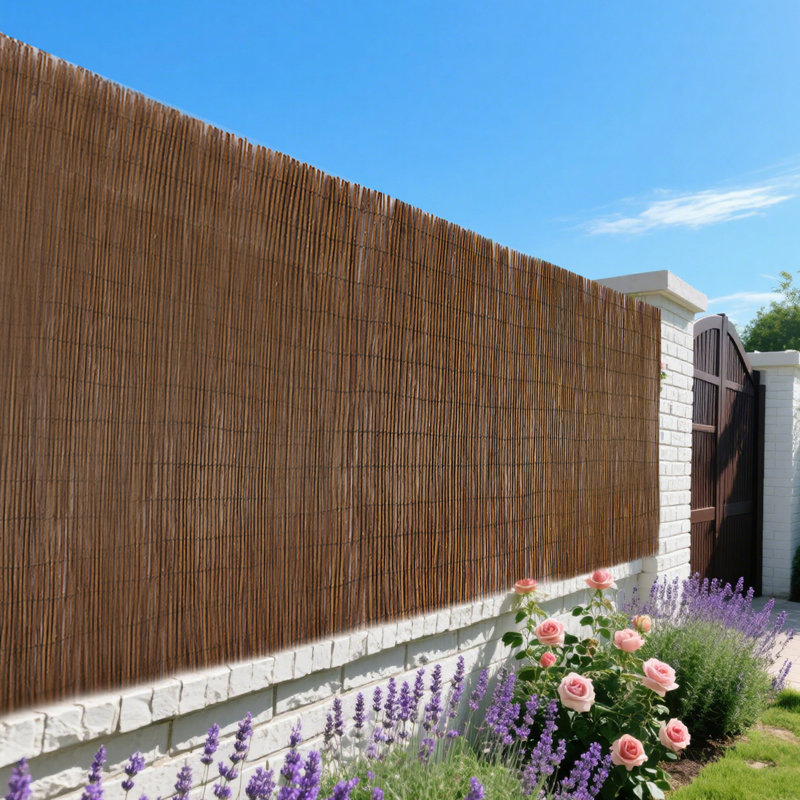 2ft Rolled Wood Fence – Garden Privacy Screening for Outdoor Spaces