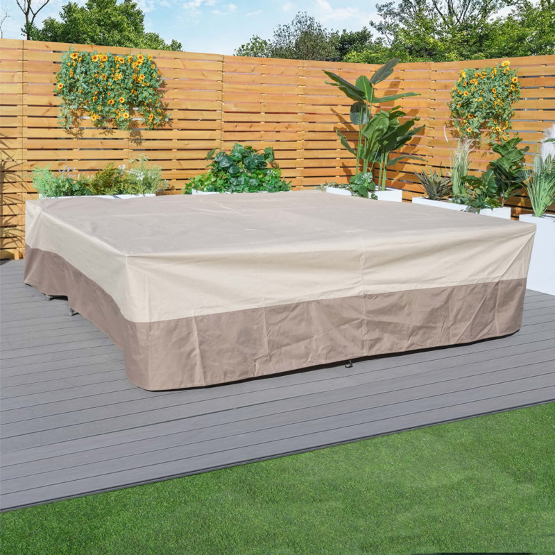 Outdoor Patio Sofa Cover, 28" H x 106" W x 106" D
