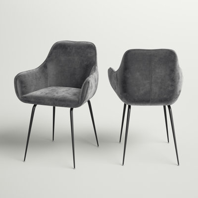 Abert 49cm H Tufted Cotton Upholstered Armchair