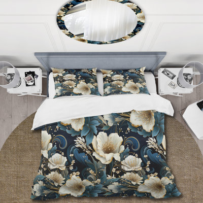 Ensemble de housse de couette Vintage Glamour Floral