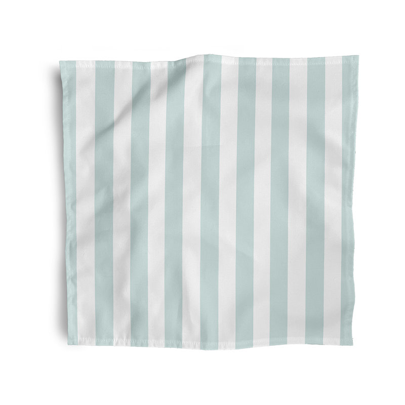 Caymen Stripe 4 Piece Napkin Set, 18" W x 18" L, Seaside Blue