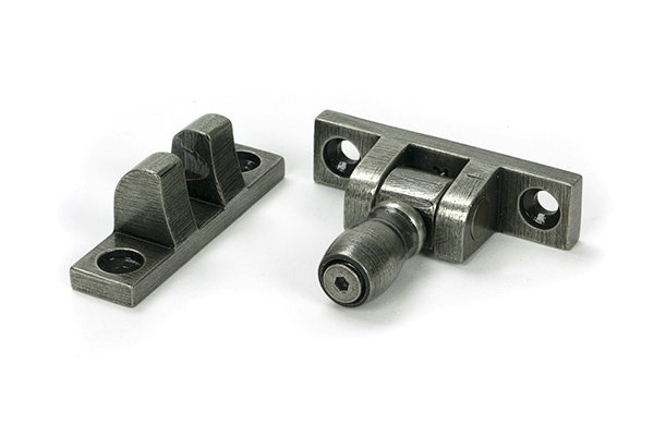 Mushroom Brighton Fastener - Narrow (Square), Pewter Patina