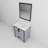 Ziva 30 in W x 22 in D Single Bath Vanity, White Top and 28 in Mirror-87293403-113113988