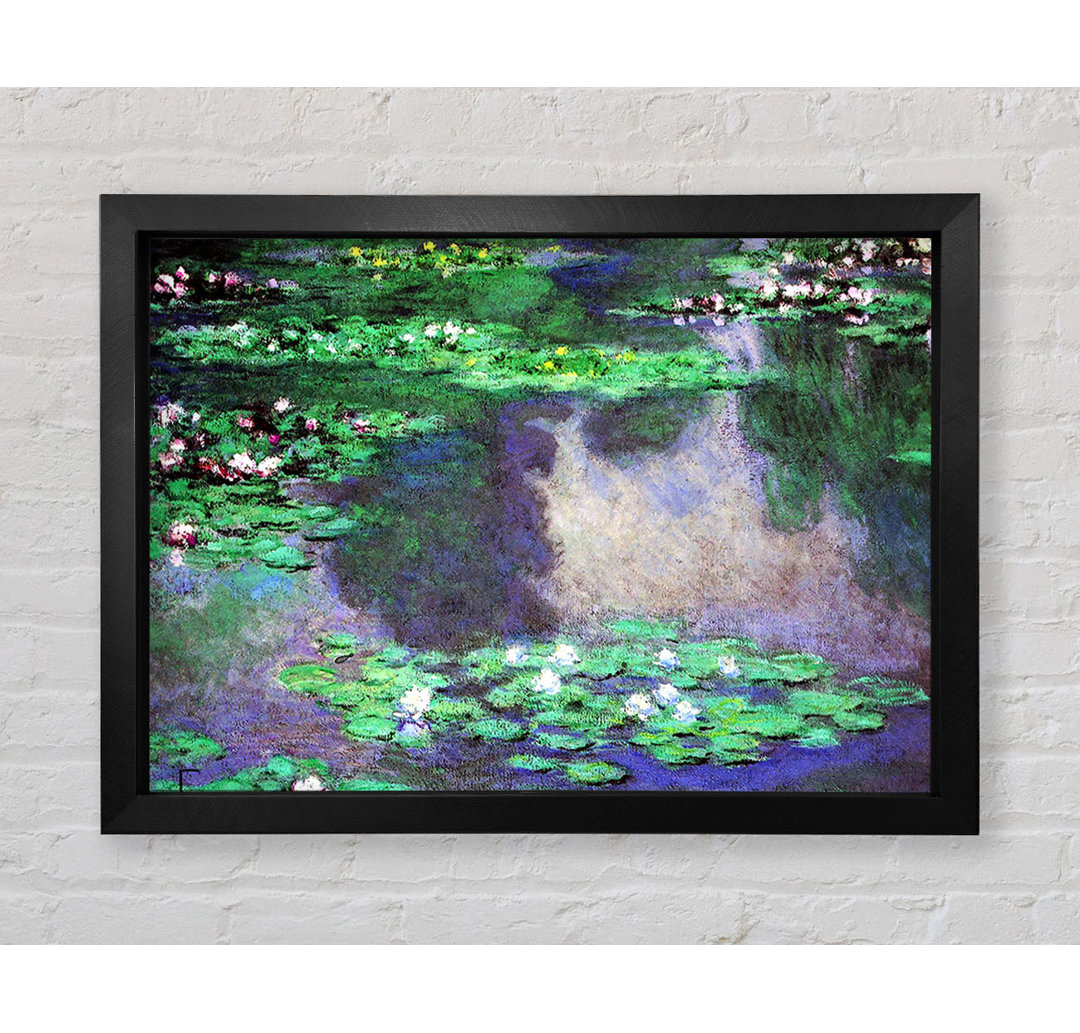 Monet Meeresrosen Wasserlandschaft von Claude Monet - Einzelbildrahmen Kunstdrucke