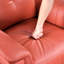 Fauteuil inclinable et pivotant en cuir-11409365