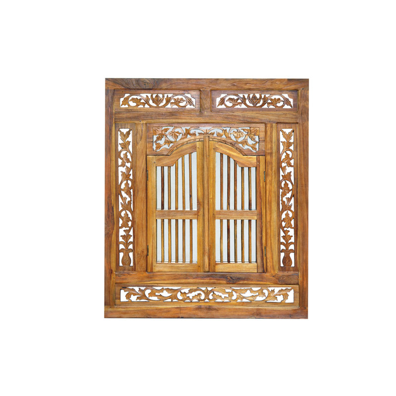 Boalsburg Flat Mirror, Teak