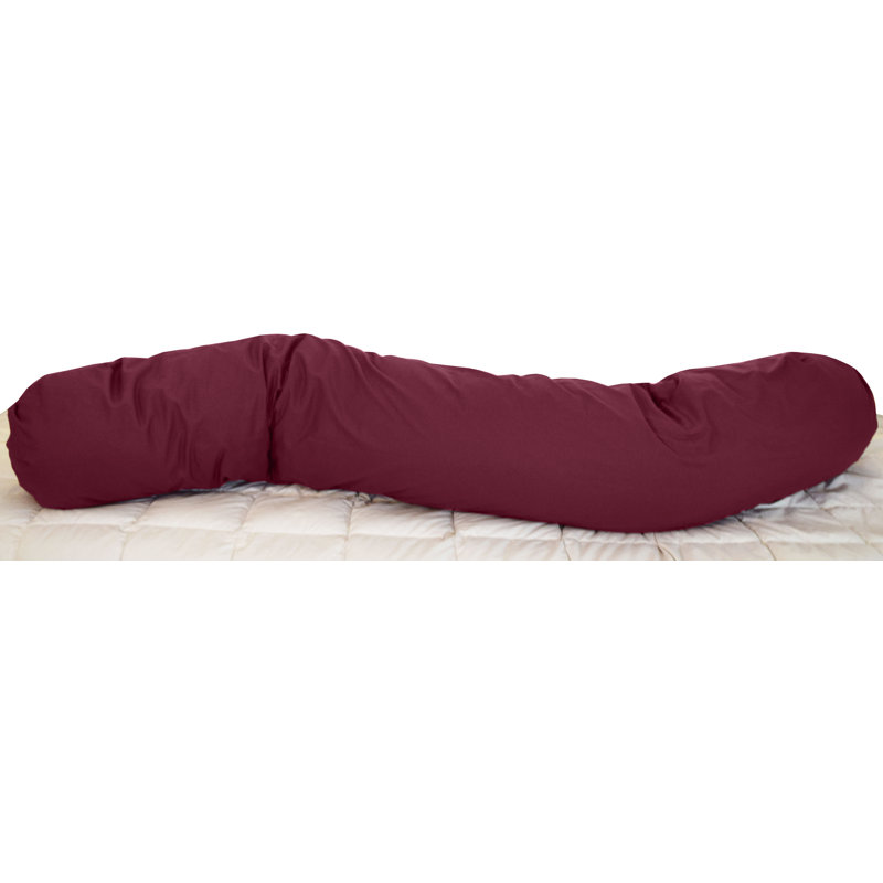  Body Pillow Filled with Kapok and Poly fiber Body Pillow for Back and Hip Support, 10" H x 60" W x 10" D
