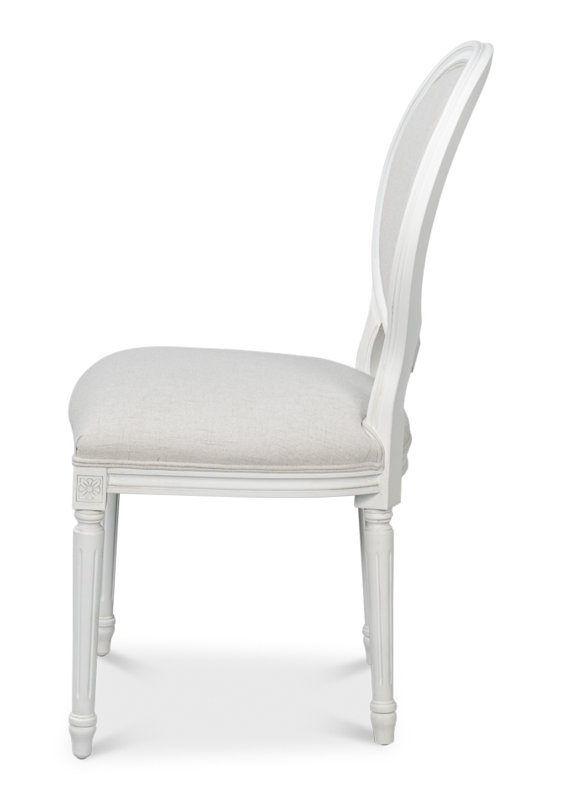 Hugo Upholstered Dining Chair, White
