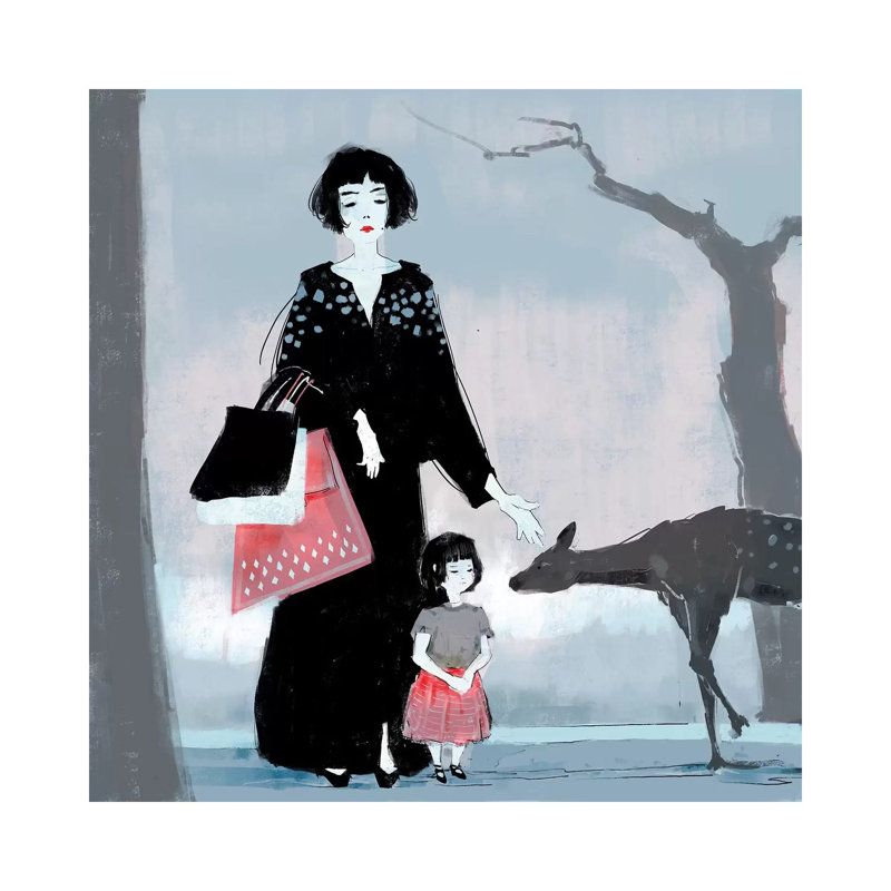 Nara by Anikó Salamon - Wrapped Canvas Print, 30.48cm H x 30.48cm W