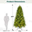Arbre de Noël artificiel vert pré-éclairé pré-éclairé-158660372