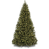 Pre-Lit Spruce Hinged Artificial Christmas Tree w/ Incandescent Lights, Foldable Stand