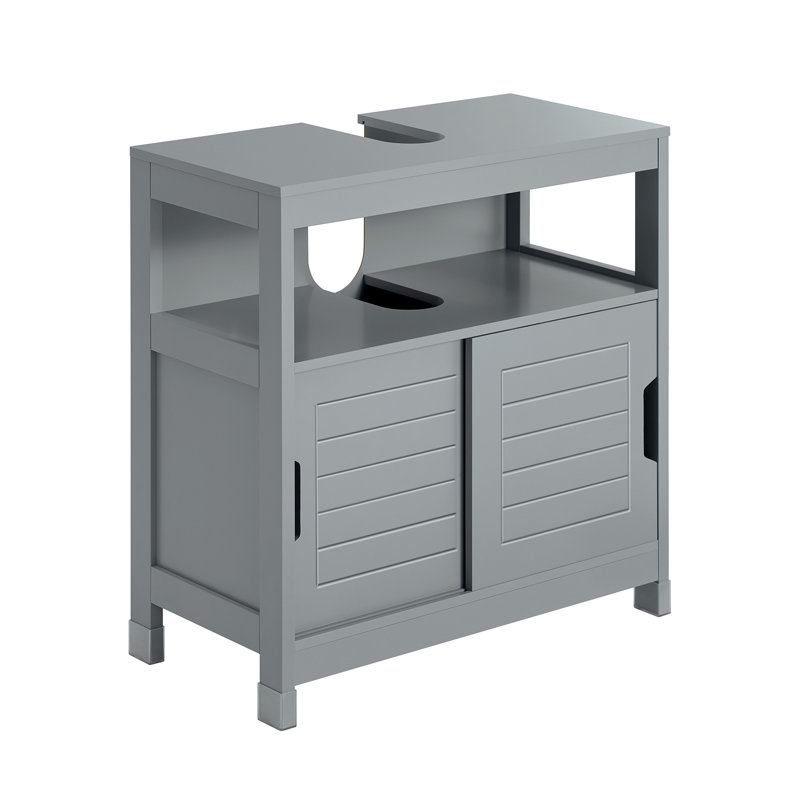 60 cm Waschbeckenunterschrank Lyndora, Dark Grey
