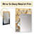 Gold Blue Bonzai Blossom Branch III - Cherry Blossom Large Wall Mirror, Traditional Unique Mirror, Printed Metal Art-1768620287