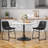 Evre Bar Stools Set of 2, PU Leather Counter Height Bar Stools,  Modern Barstools with Metal Legs and Footrest, Urban Armless Dining Chairs with Backrest for Kitchen Island-1061814482-1064943645