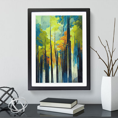 Artful Forest No.4 Abstract - Single Picture Frame Print