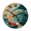 Horloge murale Contemplating Divinity Turquoise-296102570