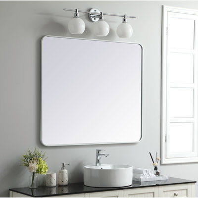 Sabine Metal Rounded Rectangle Wall Mirror