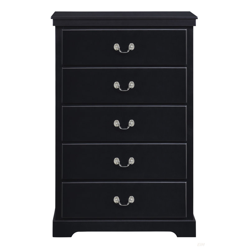 Commode 5 pièces Classic Traditional, Noir