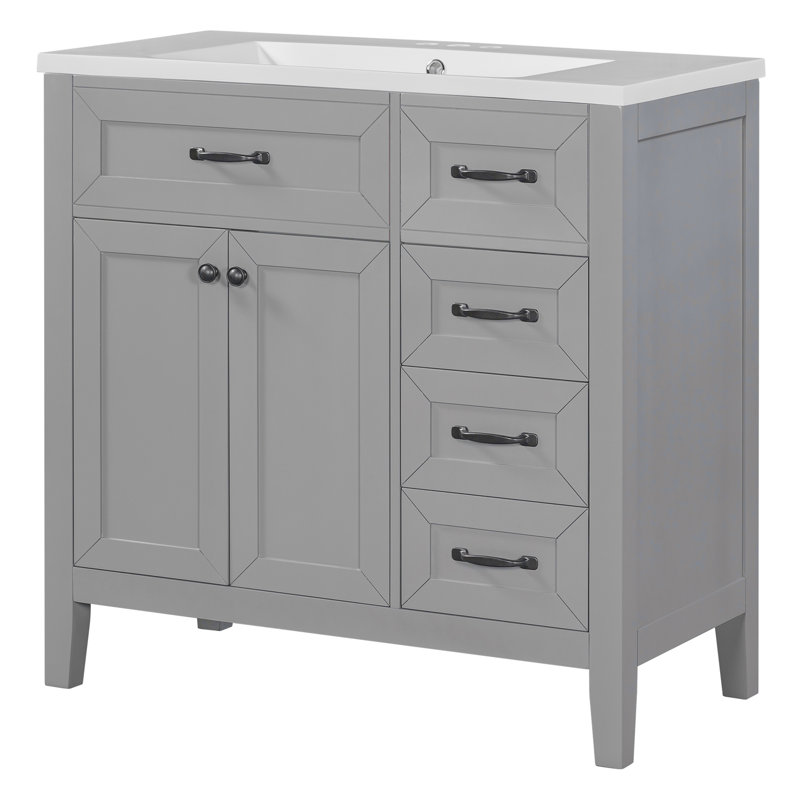 Armoire de salle de bain 36 po avec lavabo et tiroir 36 po