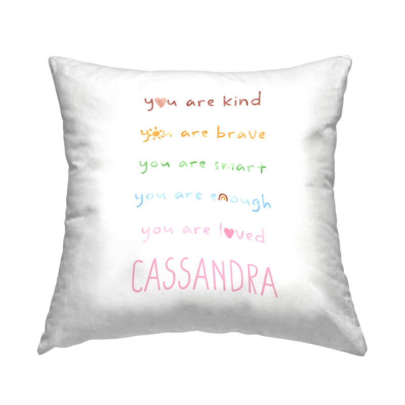 Coussin personnalisé "Self Confidence" par Daphne Polselli, Oui