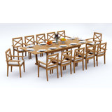 Granada Outdoor - Piece Teak Dining Set