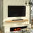 Fireplace Mantel,60" Wood Floating Fireplace Shelves,Wall Mounted Wooden Display Shelving,Handcrafted Wood Brack,Natural Mantels Over Fireplace,60" X 8" X 3"-Clear Varnished Natural Wood-121418353-121418357