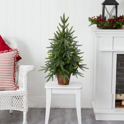 Jonteria White 2.5' Pre-Lit Fir Christmas Tree