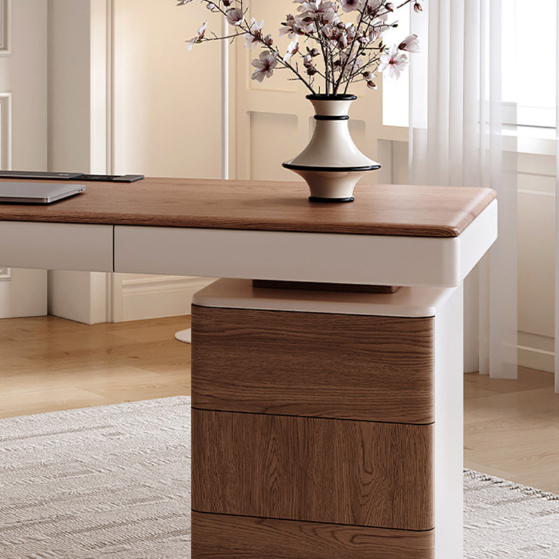 Light Luxury Style Desk, 29.52" H x 55.11" W x 27.55" D