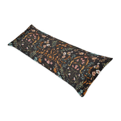 Boho Floral Wildflower Black and Orange Sheet Set by Sweet Jojo Designs
