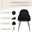 Antin Upholstered Armchair with Metal Legs for Kitchen Dining Room Living Room-1101113098