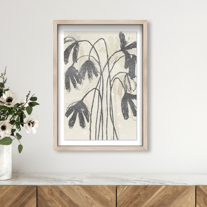 Tree Abstract Studio Print by Oliver Gal, 16.5"H x 11.5"W, Natural Oak Shadowbox
