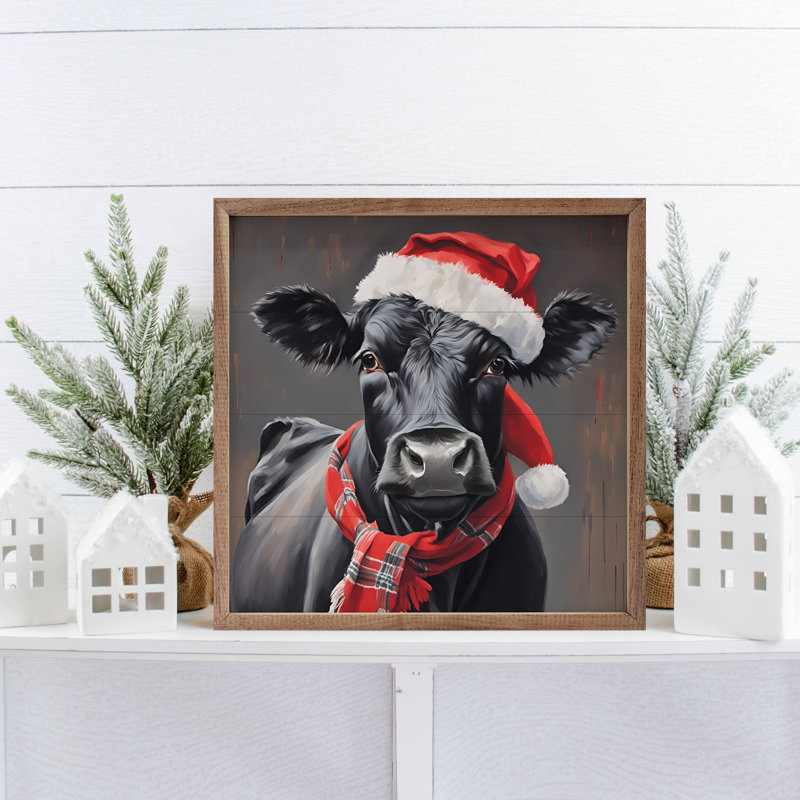 Père Noël avec chapeau et écharpe