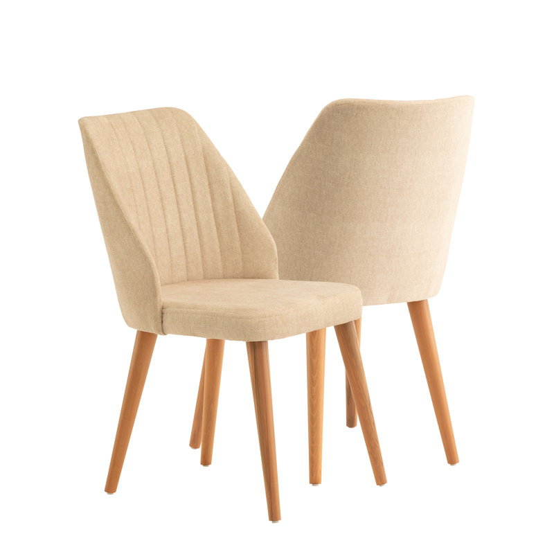 Ballesteros Upholstered Dining Chair, Beige