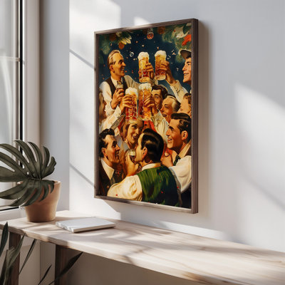 Elegant Decorative Framed MDF Painting, 19.7 x 27.6 x 0.1 inches | 100% MDF with 3 mm Thickness, 100% Spruce Frame | UV Printed Artwork Perfect for Living Room, Bedroom & Office Decor, Stylish & Durable Design