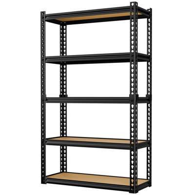 Heavy-Duty 5-Tier Adjustable Metal Garage Storage Shelving Unit, 2020 Lbs Capacity, 29" W X 12" D X 60" H Utility Shelf For Kitchen, Pantry, Basement & Laundry Room