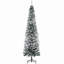 Grand arbre de Noël artificiel mince enneigé avec flocons de neige réalistes et 738 pointes