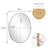 Adrihanna Round Wall Mirror With Frame,-765107637-792786761