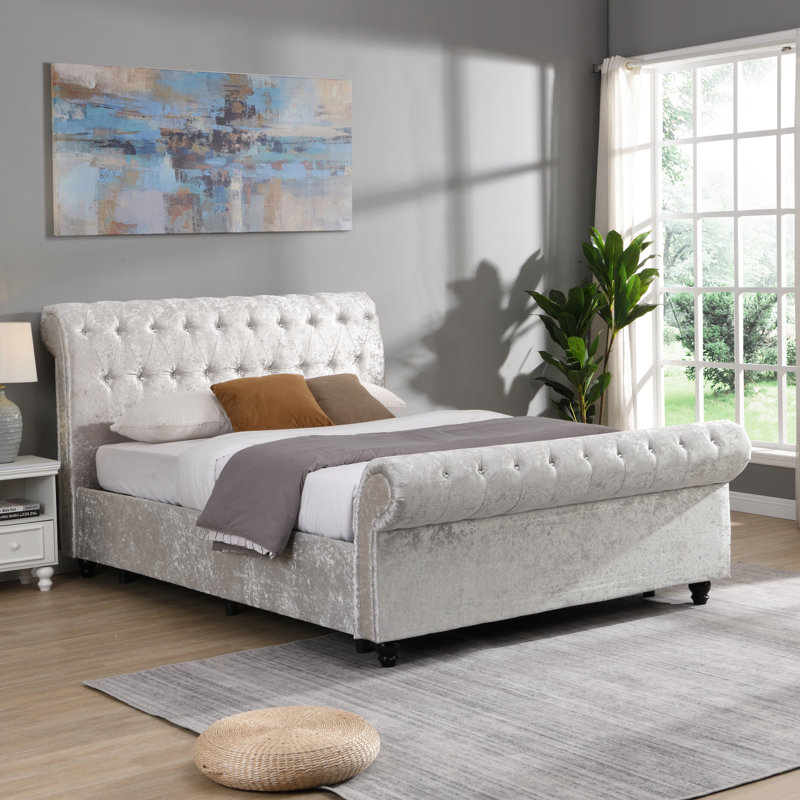 Base de lit tapissier Hartfried