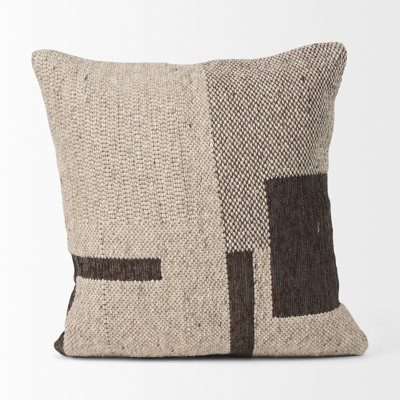 Housse de coussin carré en mélange de laine Torrell