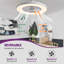 Ventilateur de plafond encastré 24 po à DEL Bluetooth Bluetooth Makaiyla avec télécommande vocale APP-258339865-242779425