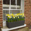 Isla Trough Planter Pot, Concrete Effect Pot, Indoor and Outdoor Large Plant Pot with Drainage Hole-1309139808-1309139835
