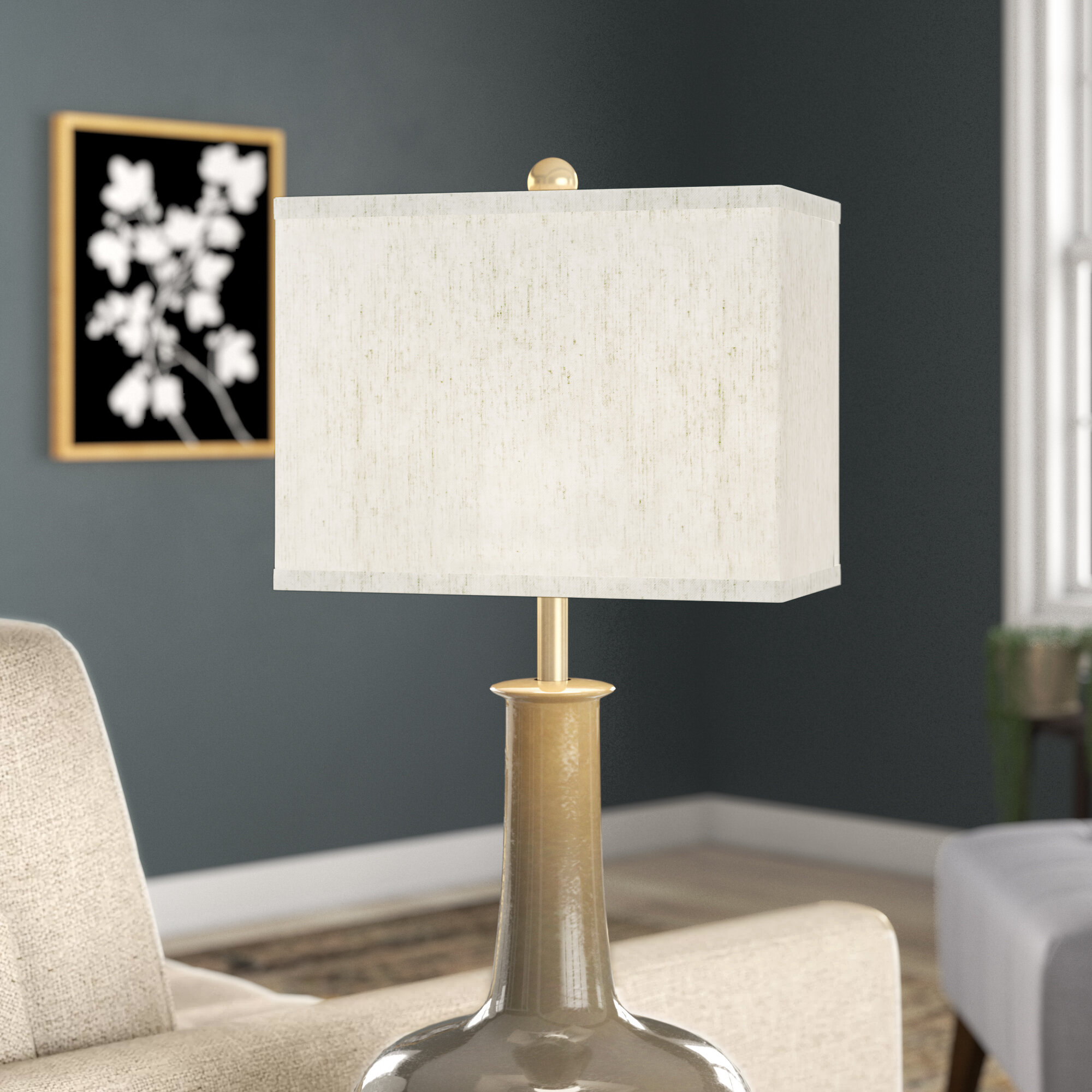 Wrought Studio 9'' H Linen Rectangle Lamp Shade & Reviews