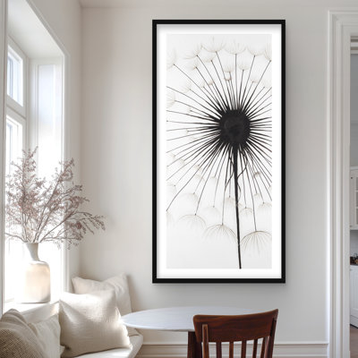 Impression de chambre de pissenlit floral et botanique - Art de la décoration intérieure