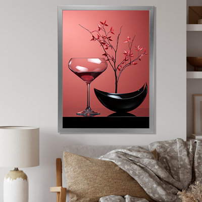 " Magenta Mystery Wine And Flowers "